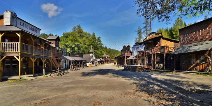 Celodenní vstup do westernového městečka pro děti i dospělé + atrakce