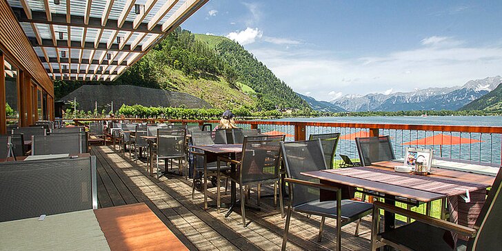 4* hotel v rakouském Zell am See: na břehu jezera, s polopenzí a neomezeným wellness