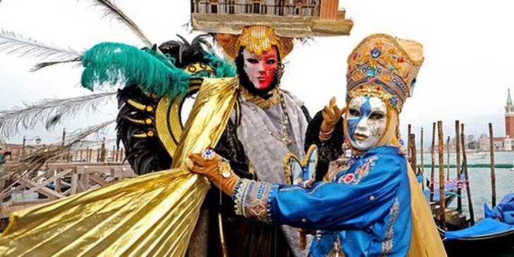 999 Kč za zájezd na karneval do Benátek včetně průvodce. Rej masek a nejromantičtější město Evropy se slevou 46%!