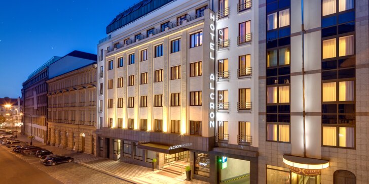 Pobyt v 5* hotelu Alcron v centru Prahy: styl art deco, snídaně a varianty s parkováním zdarma