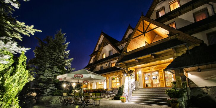 Polské Tatry pro páry i rodiny: krásný hotel se snídaní či polopenzí a neomezeným wellness