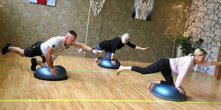 1, 3 nebo 5 vstupů na lekce: bosu, fit and strech, kondice pro zdravá záda
