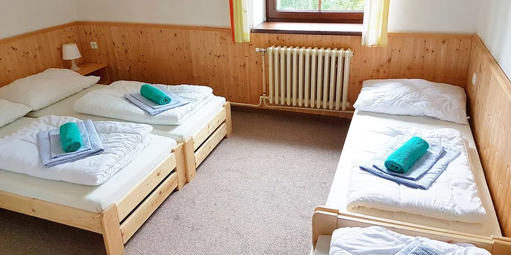 Horská chata v KRNAPu: snídaně nebo polopenze i sauna