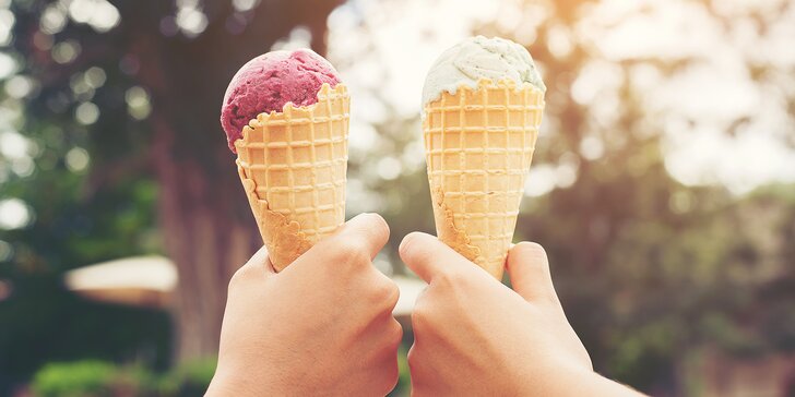 2 nebo 4 kopečky zmrzliny od Adria gold vyráběné v Česku