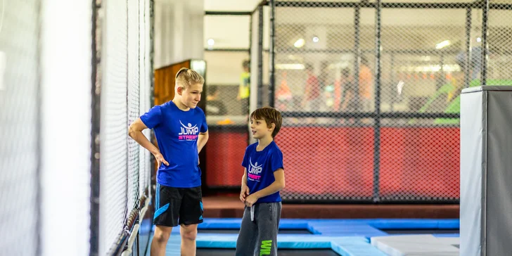 Trampolínový ráj se spoustou atrakcí: 1, 2 nebo 3 hodiny pro malé i velké