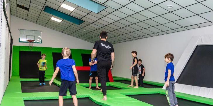 Trampolínový ráj se spoustou atrakcí: 1, 2 nebo 3 hodiny pro malé i velké