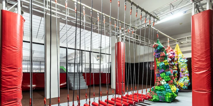 Trampolínový ráj se spoustou atrakcí: 1, 2 nebo 3 hodiny pro malé i velké