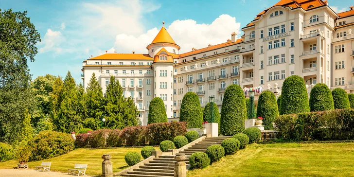 5* Imperial ve Varech: lázeňský pobyt se státním příspěvkem, procedury, snídaně či polopenze, wellness
