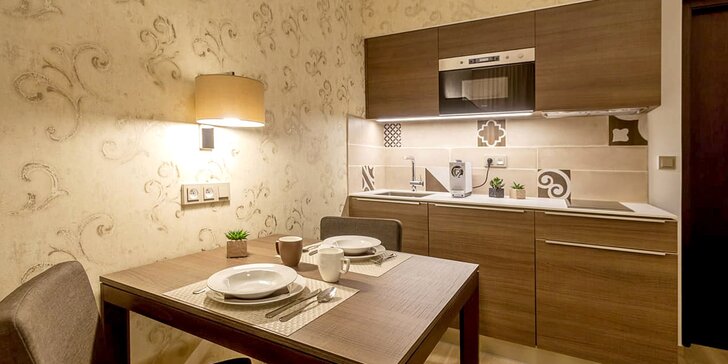 Pobyt na Vinohradech pro dva: moderní vybavený apartmán s kuchyňkou