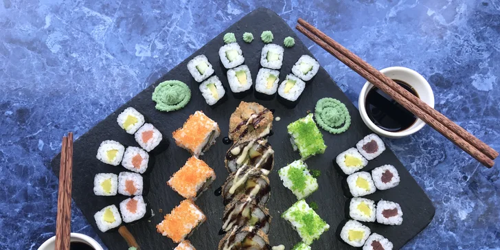 Pochutnejte si na sushi v srdci Brna: 24–38 ks v bistru s otevřenou kuchyní