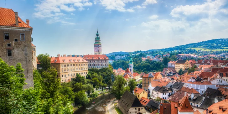 Za krásami jižních Čech: penzion u centra Krumlova, snídaně i večeře, vířivka