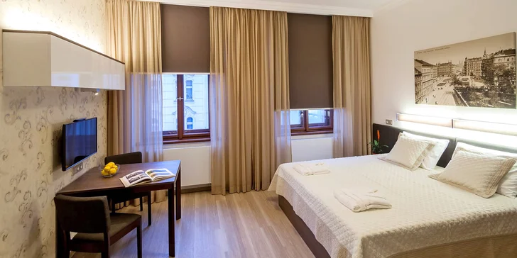 Pobyt na Vinohradech pro dva: moderní vybavený apartmán s kuchyňkou