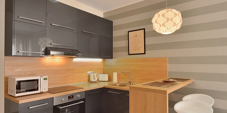 Pohoda v centru Bratislavy pro 2 osoby: vybavené apartmány s kuchyňkou