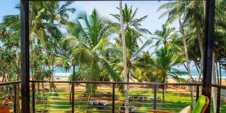 Dovolená na jihu Srí Lanky: tropický resort přímo u pláže, bazény, jóga i masáže a all inclusive