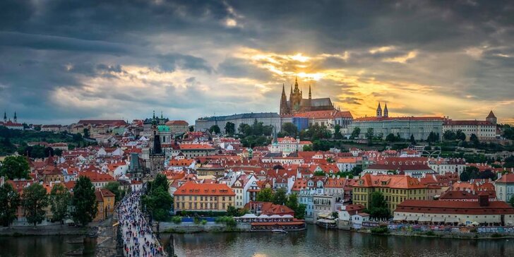 Pohodová dovolená v Praze: ubytování se snídaní pro 2 až 4 osoby