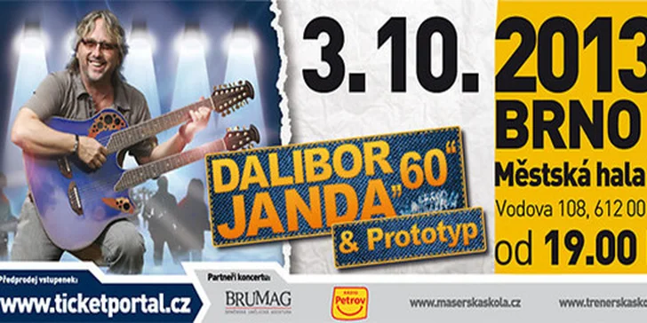 DALIBOR JANDA a kapela PROTOTYP - TOUR K 60. NAROZENINÁM