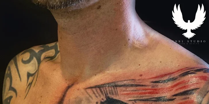 Nové tetování s motivem dle výběru z 1991 Studio u náměstí Míru