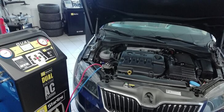 Profesionální údržba klimatizace vozidla i s doplněním chladiva