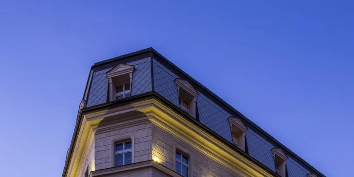 4* hotel mezi hlavním nádražím a Václavákem: prvotřídní snídaně, sauna a fitness neomezeně