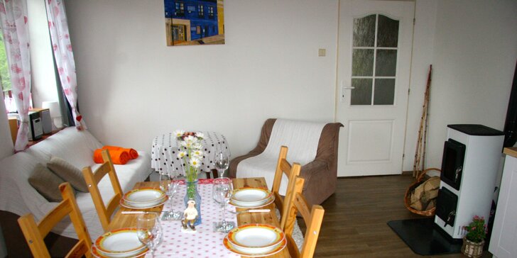 Brána do Krkonoš: ubytování ve vrchlabském rodinném apartmánu, až 14 nocí, na podzim i v zimě