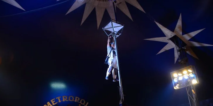 Cirkus Metropol v Olomouci: vstup do lóže na 120min. představení s artisty, klaunem i exotickými zvířaty