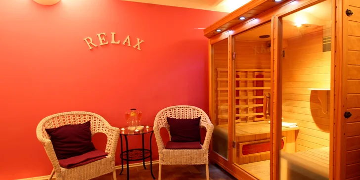 2 hod. privátního wellness pro dva v centru Ostravy: infra sauna, hydromasážní vana, aromaterapie, občerstvení