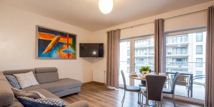 Hurá na Balt: moderní apartmány s plnou výbavou a terasou, 10 min. k pláži, neomezené vstupy do wellness