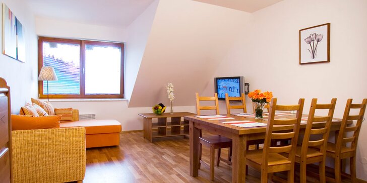 Týdenní letní pobyt až pro 8 osob v krásných apartmánech v Krkonoších