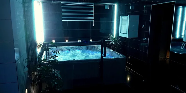 120 minut privátní vířivky pro 2-4 osoby: varianta s lahví sektu i infrasaunou