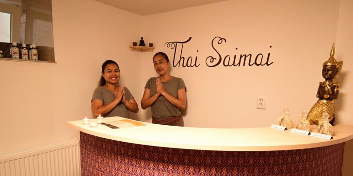 Osvěžující thajská aloe vera masáž v salonu Thai Saimai na 60 min.
