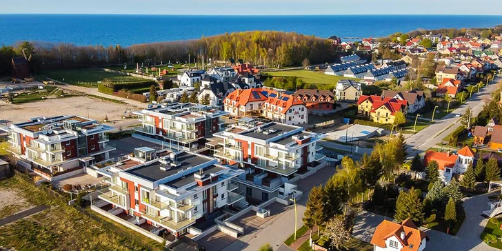 Až 8 dní u Baltského moře v Polsku: moderní apartmány, střešní terasa s lehátky i snídaně