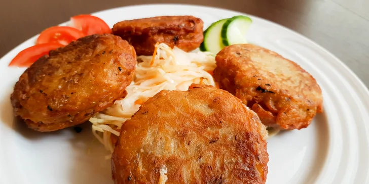 Placičky plněné tvarůžky pro jednoho i pro dva v restauraci U Radnice