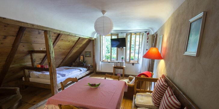 Užijte si Polsko: ubytování v apartmánu ve stylové roubence až pro 4 osoby