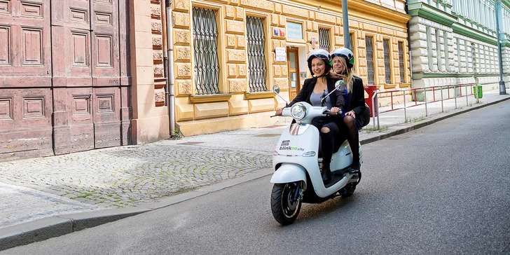 60, 120 i 240 volných minut jízdy na elektrickém skútru s aplikací blinkee.city