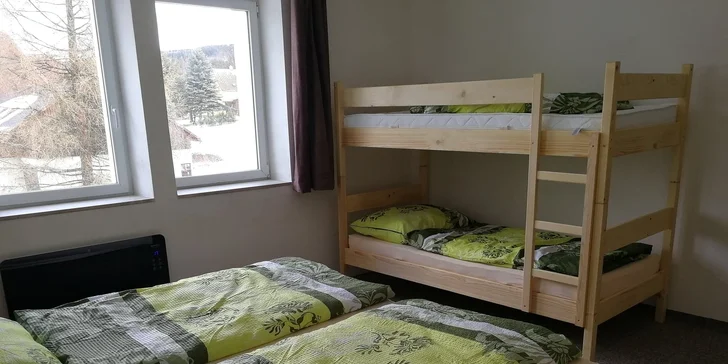 S partou či rodinou pod Klínovec: vybavený apartmán s kuchyňským koutem