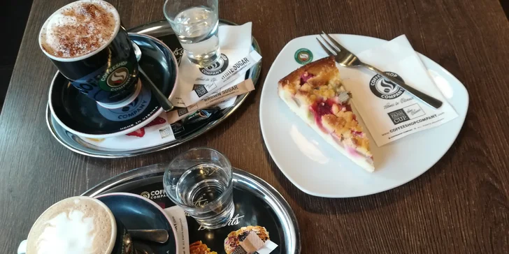 Otevřený voucher do Coffeeshop Company v Olomouci a Zlíně: 250 či 500 Kč na kávu, čaje, limonádu i bagely či dorty