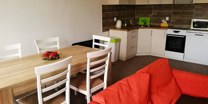 S partou či rodinou pod Klínovec: vybavený apartmán s kuchyňským koutem