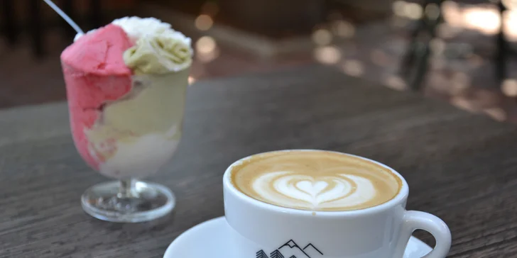 Gelato podle skvělé italské receptury a káva, čaj nebo domácí limonáda