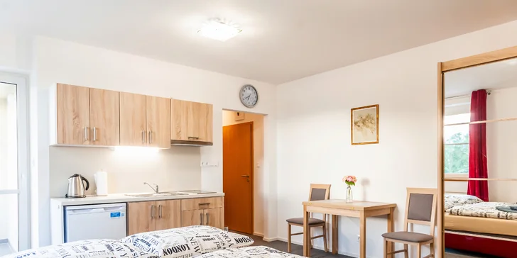 Komfortní apartmány pro 2-4 osoby v blízkosti Thermal parku Bešeňová
