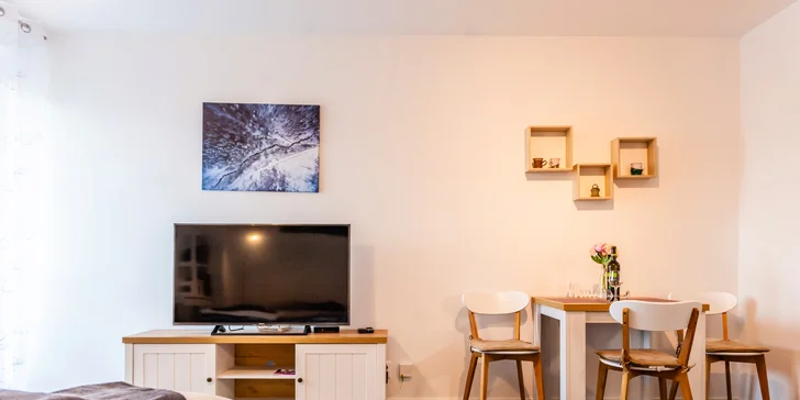 Komfortní apartmány pro 2-4 osoby v blízkosti Thermal parku Bešeňová