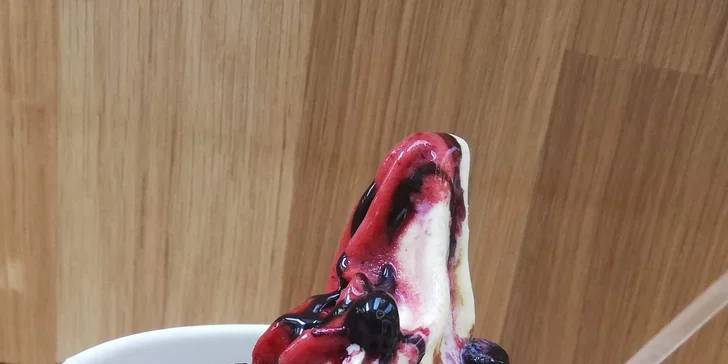 Domácí točená zmrzlina FreshWay: 100% ovocný sorbet a čokoládová poleva