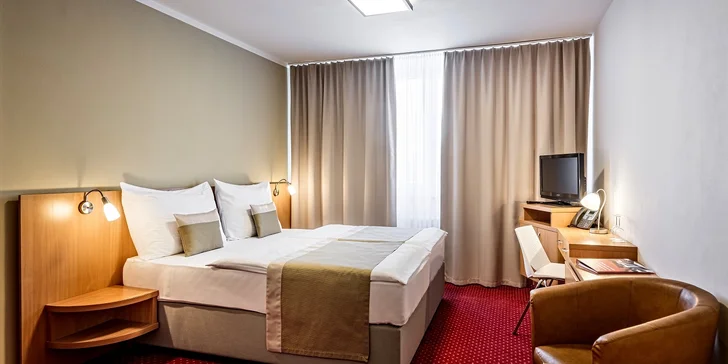 Pobyt ve 4* hotelu v Brně pro páry i rodiny: jídlo, relax v sauně i vstupenky do BRuNo family parku