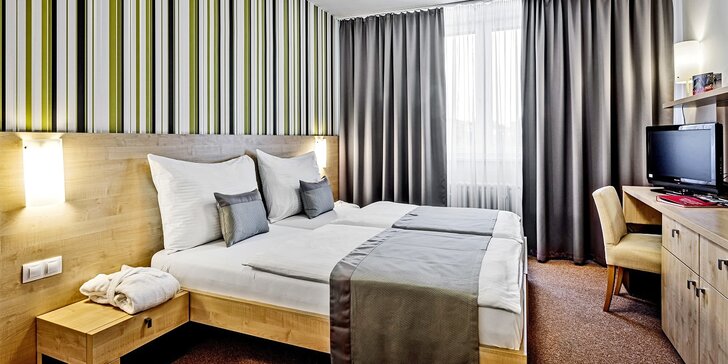 Pobyt ve 4* hotelu v Brně pro páry i rodiny: jídlo, relax v sauně i vstupenky do BRuNo family parku