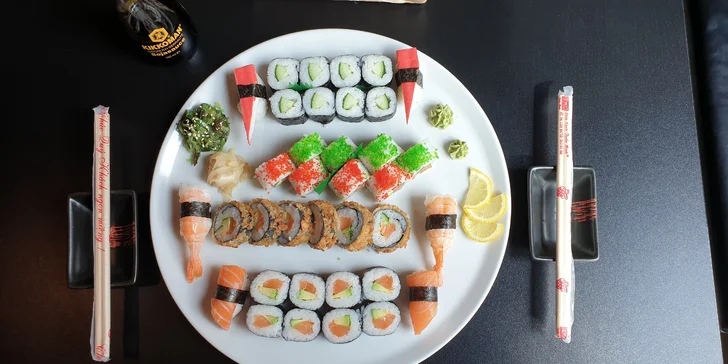 Jde se na sushi: sety 28 nebo 36 kousků s lososem, krabem, krevetami i kaviárem