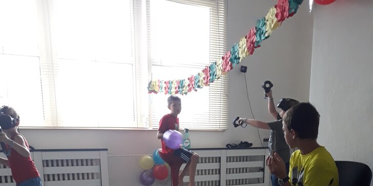 Dětská narozeninová oslava ve virtuální realitě až pro 10 hráčů: 2 nebo 3 hodiny plné zábavy