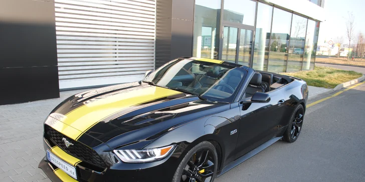 Ford Mustang GT 5.0 V8 Cabrio na 30 minut nebo 6, 12 či 24 hodin