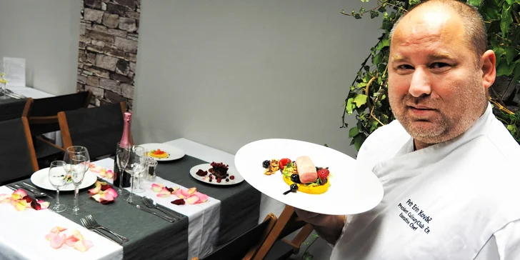 4chodové valentýnské menu s lososem, telecím i lahví prosecca: osobní vyzvednutí nebo dovoz