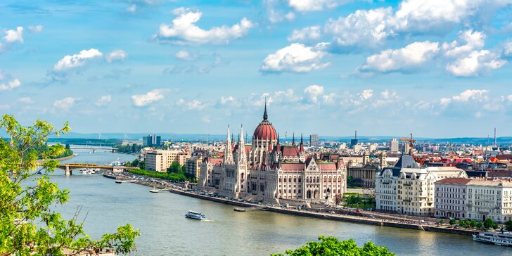 Luxusní hotel v historické části Budapešti: pokoj nebo apartmán se snídaní