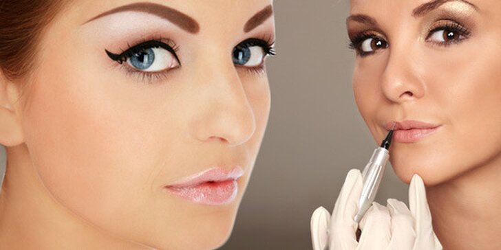 Permanentní make-up rtů, očních linek či obočí