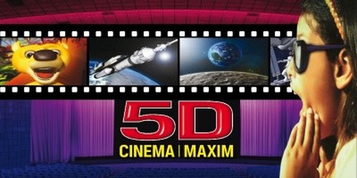 Lístky do interaktivního 5D kina - vstupné pro dva i pro celou rodinu. Zapojte všechny smysly a užijte si netradiční podívanou!